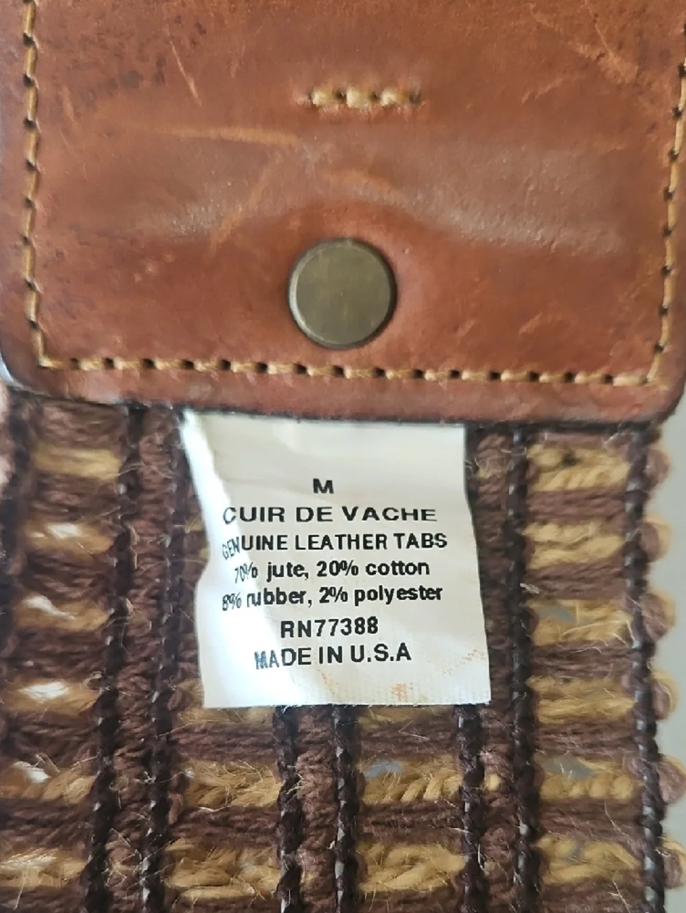 Braided Brown Leather Waist Belt with Knot Closure
